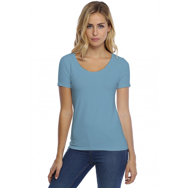 T-shirt col rond manches courtes en modal JOE03 T-shirt col rond manches courtes en modal JOE03