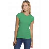 T-shirt coupe droite ras du cou manches courtes capes en modal SACHA02