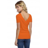 T-shirt cache-coeur manches courtes en modal GERRY01
