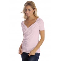 T-shirt cache-coeur manches courtes en modal GERRY01