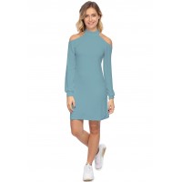 Robe midi manches longues épaules nues GYPSO