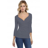 T-shirt cache-coeur manches 3-4 en modal GERRY02