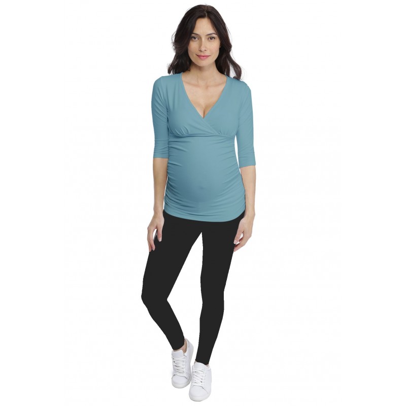 T-shirt cache-coeur de grossesse en modal LYS T-shirt cache-coeur de grossesse en modal LYS