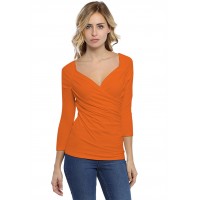 T-shirt cache-coeur manches 3-4 en modal GERRY02
