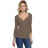 T-shirt cache-coeur manches 3-4 en modal GERRY02