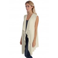 Gilet long sans manche en modal TAYLOR