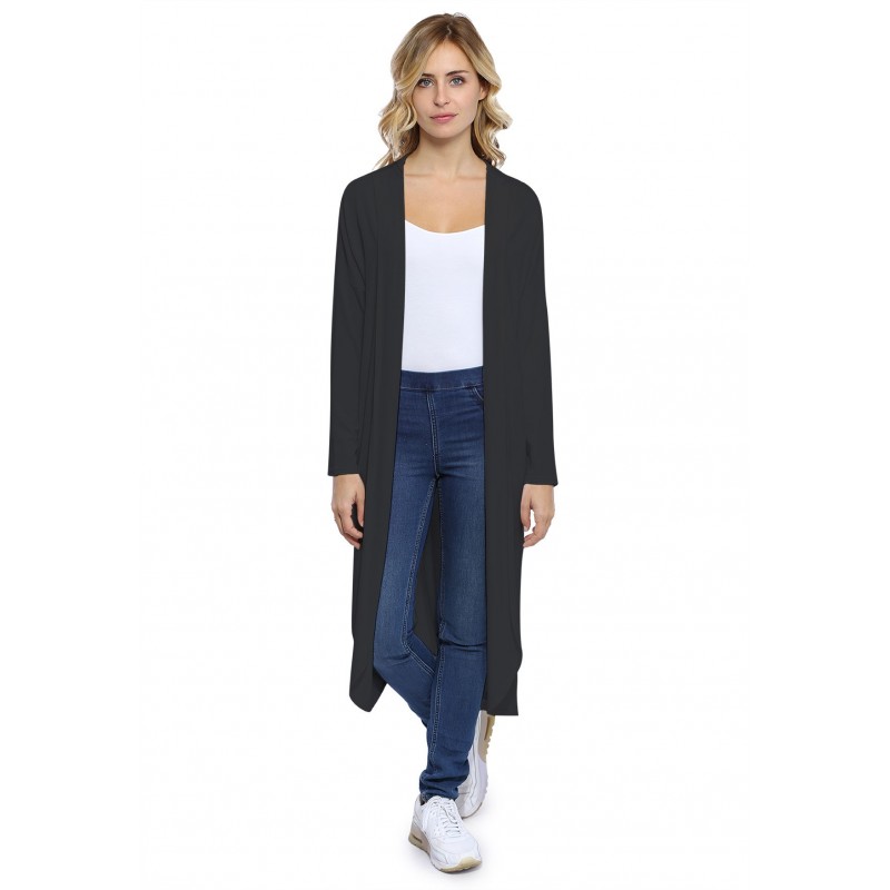 Gilet long à manches longues en modal YOLA Gilet long à manches longues en modal YOLA