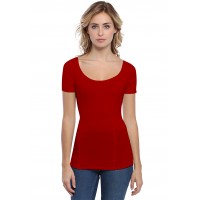 T-shirt avec surpiqures manches courtes en modal CATE03