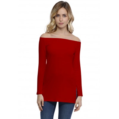T-shirt long épaules nues en modal LANA