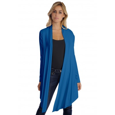Gilet long manches longues en modal ANNELIE