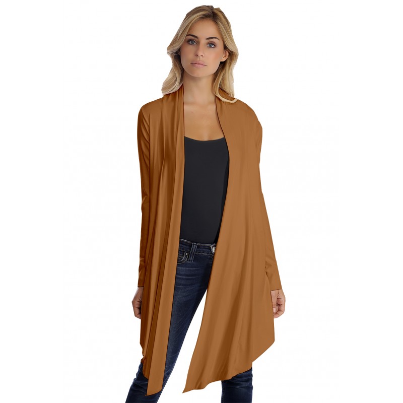 Gilet long manches longues en modal ANNELIE Gilet long manches longues en modal ANNELIE
