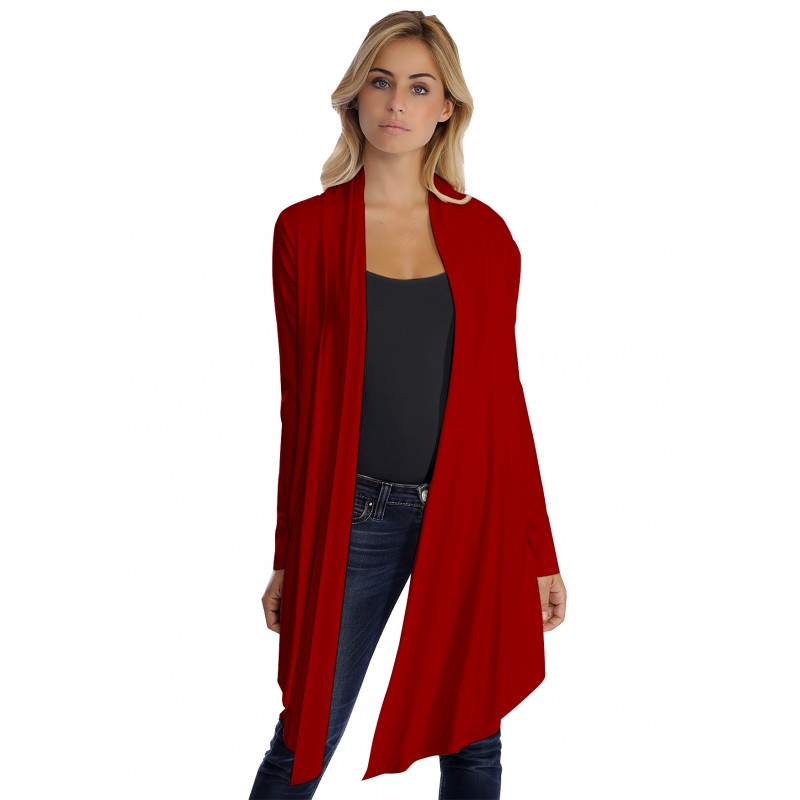 Gilet long manches longues en modal ANNELIE Gilet long manches longues en modal ANNELIE