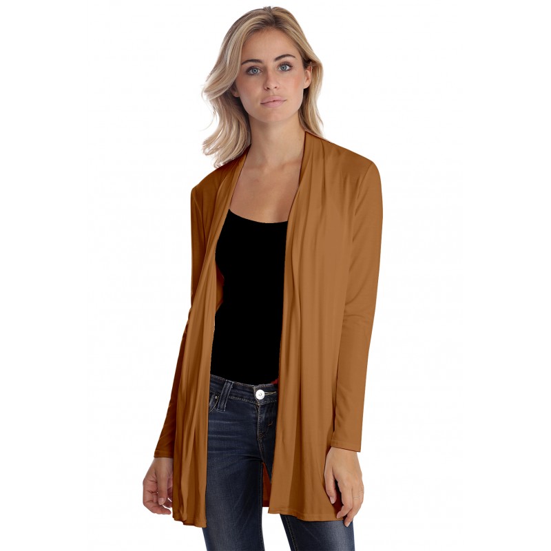 Gilet long à manches longues en modal DEBO02 Gilet long à manches longues en modal DEBO02