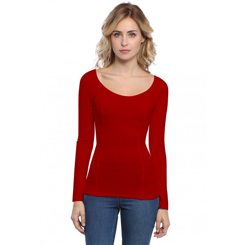 T-shirt avec surpiqures manches longues en modal CATE05 T-shirt avec surpiqures manches longues en modal CATE05