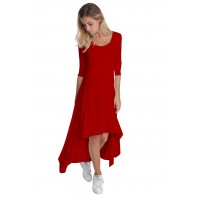 Robe déstructurée manches 3-4 en modal ANEMONE