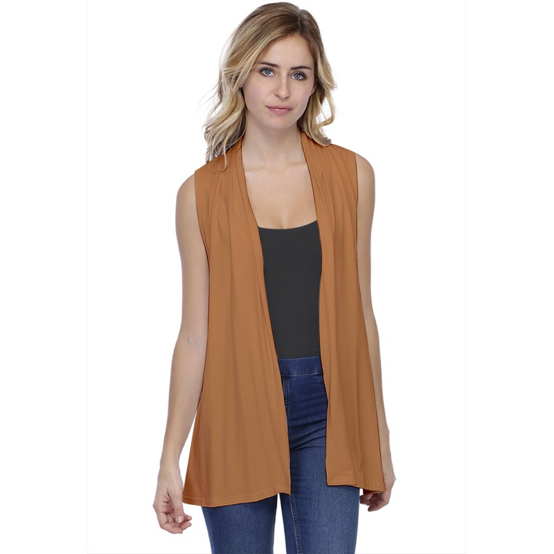 Gilet long sans manches en modal DEBO01 Gilet long sans manches en modal DEBO01