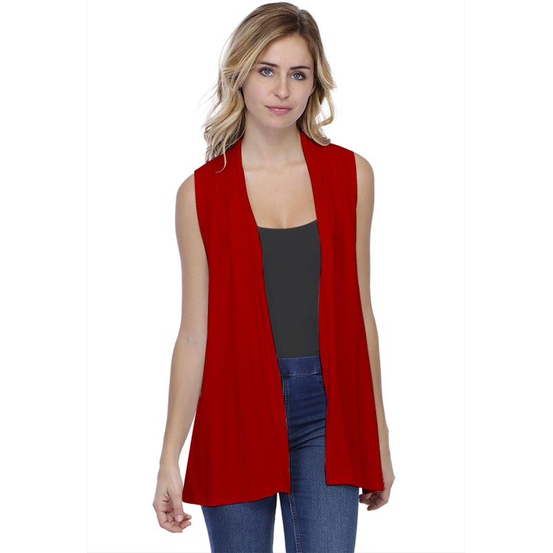 Gilet long sans manches en modal DEBO01 Gilet long sans manches en modal DEBO01