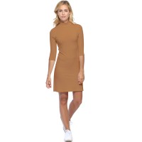 Robe col montant manches 3-4 en modal PENNY19