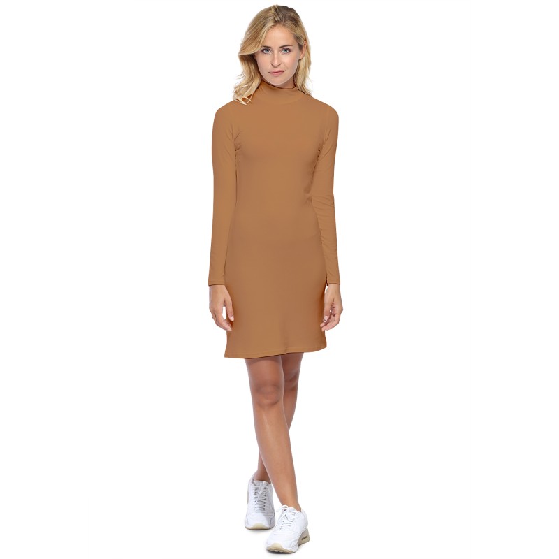 Robe col montant manches longues en maille modal PENNY20 Robe col montant manches longues en maille modal PENNY20