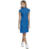 Robe col roulé manches courtes capes en modal CINDY17