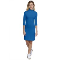 Robe col roulé manches 3-4 en modal CINDY19