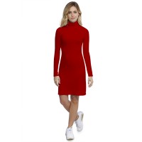 Robe col roulé manches longues en modal CINDY20