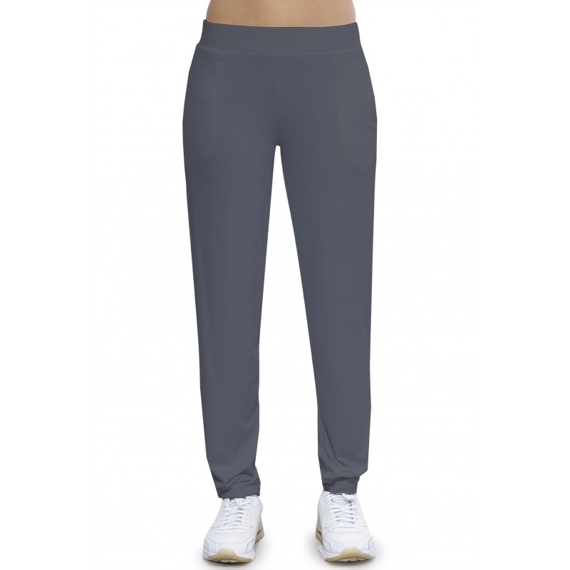 Pantalon coupe fluide taille élastique avec poches en maille modal AURELIE Pantalon coupe fluide taille élastique avec poches en maille modal AURELIE