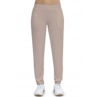 Pantalon coupe fluide taille élastique avec poches en maille modal AURELIE
