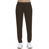 Pantalon coupe fluide taille élastique avec poches en maille modal AURELIE
