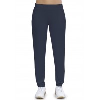 Pantalon coupe fluide taille élastique avec poches en maille modal AURELIE