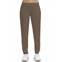 Pantalon coupe fluide taille élastique avec poches en maille modal AURELIE