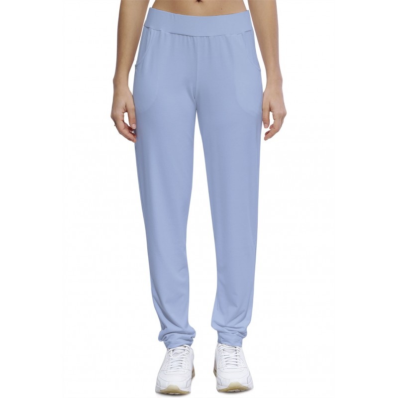 Pantalon coupe fluide taille élastique avec poches en maille modal JOELLE Pantalon coupe fluide taille élastique avec poches en maille modal JOELLE