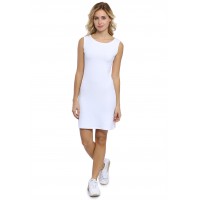 Robe col bateau sans manche en modal GUIMAUVE01
