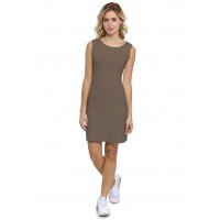 Robe col bateau sans manche en modal GUIMAUVE01