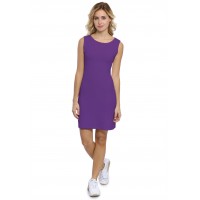 Robe col bateau sans manche en modal GUIMAUVE01