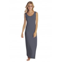 Robe longue col danseuse sans manches en modal GILDA