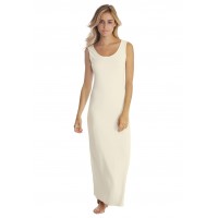 Robe longue col danseuse sans manches en modal GILDA