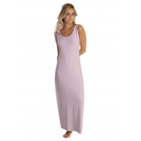 Robe longue col danseuse sans manches en modal GILDA