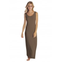Robe longue col danseuse sans manches en modal GILDA