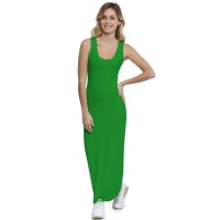 Robe droite longue col rond sans manches en modal MARIE