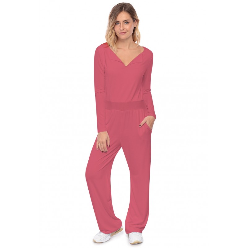 Combinaison pantalon, col V à revers MOLLY Combinaison pantalon, col V à revers MOLLY