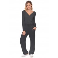Combinaison pantalon, col V à revers MOLLY