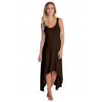Robe déstructurée sans manches en modal ANEMONE