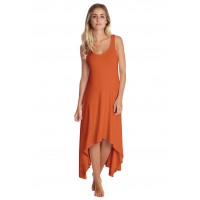 Robe déstructurée sans manches en modal ANEMONE