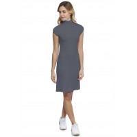Robe col roulé manches courtes capes en modal CINDY17