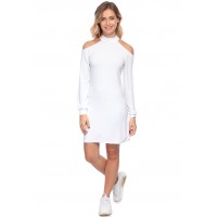 Robe midi manches longues épaules nues GYPSO