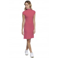 Robe col roulé manches courtes capes en modal CINDY17