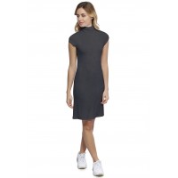 Robe col roulé manches courtes capes en modal CINDY17