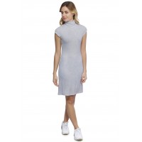 Robe col roulé manches courtes capes en modal CINDY17