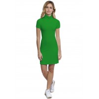 Robe col roulé manches courtes en modal CINDY18